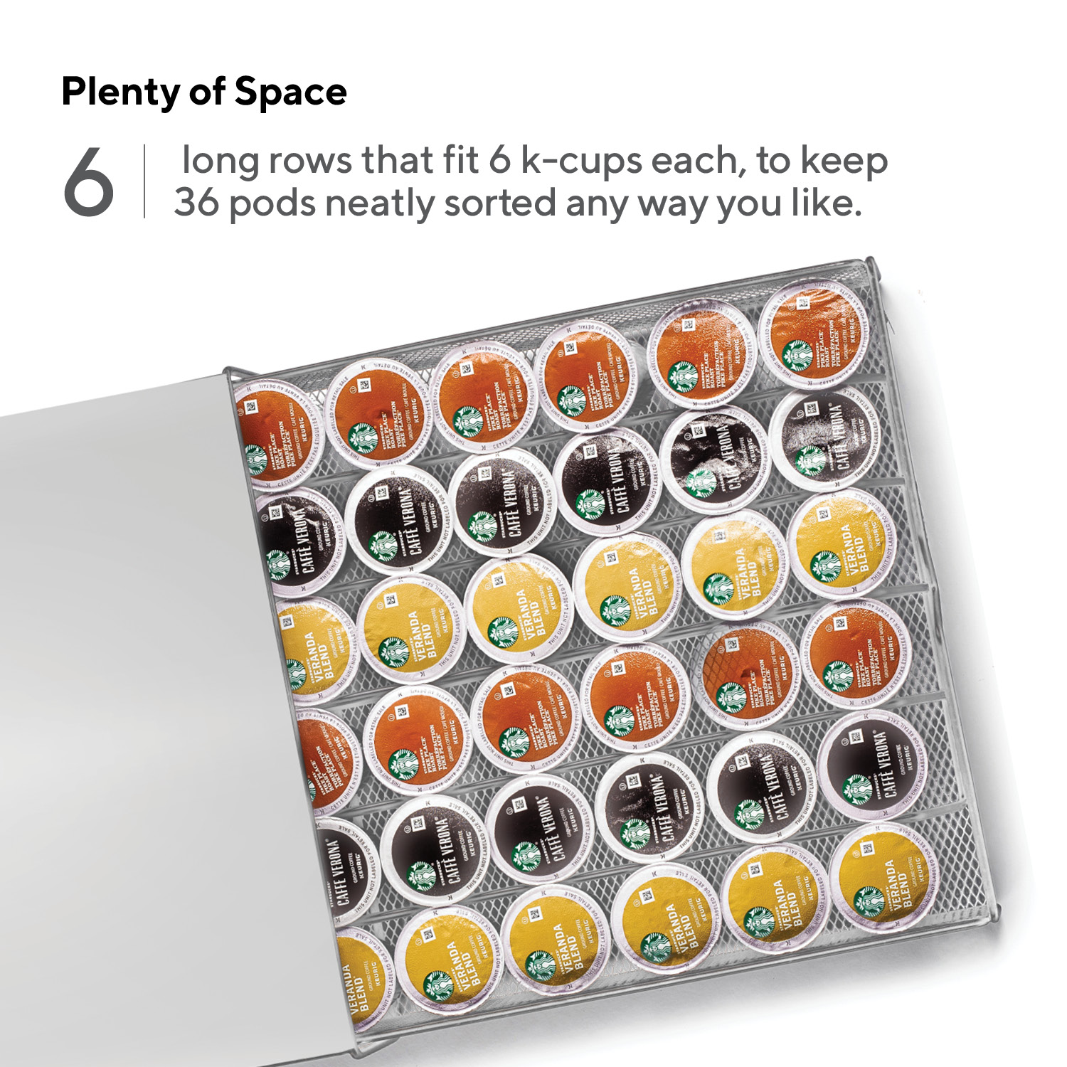 Coffee Pod Holder  Holds 36 K Cups - Mindspace